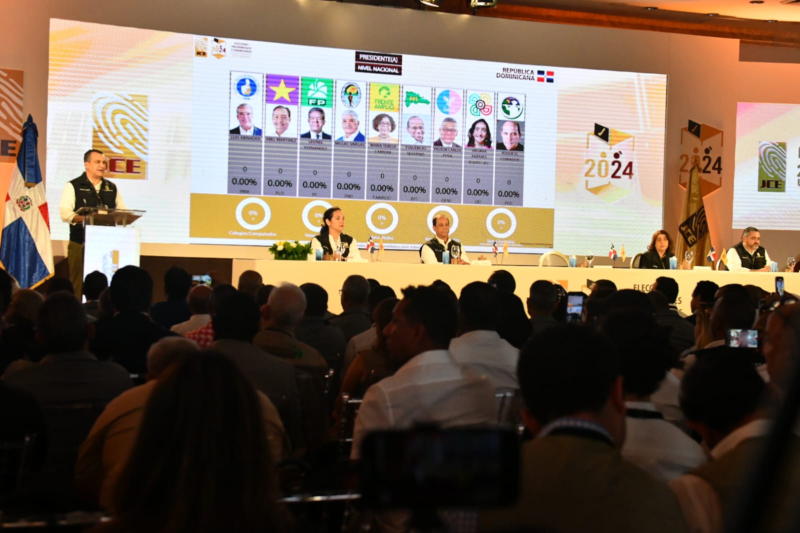 JCE inicia transmisión de resultados preliminares del cómputo electoral de elecciones con más del 20 %