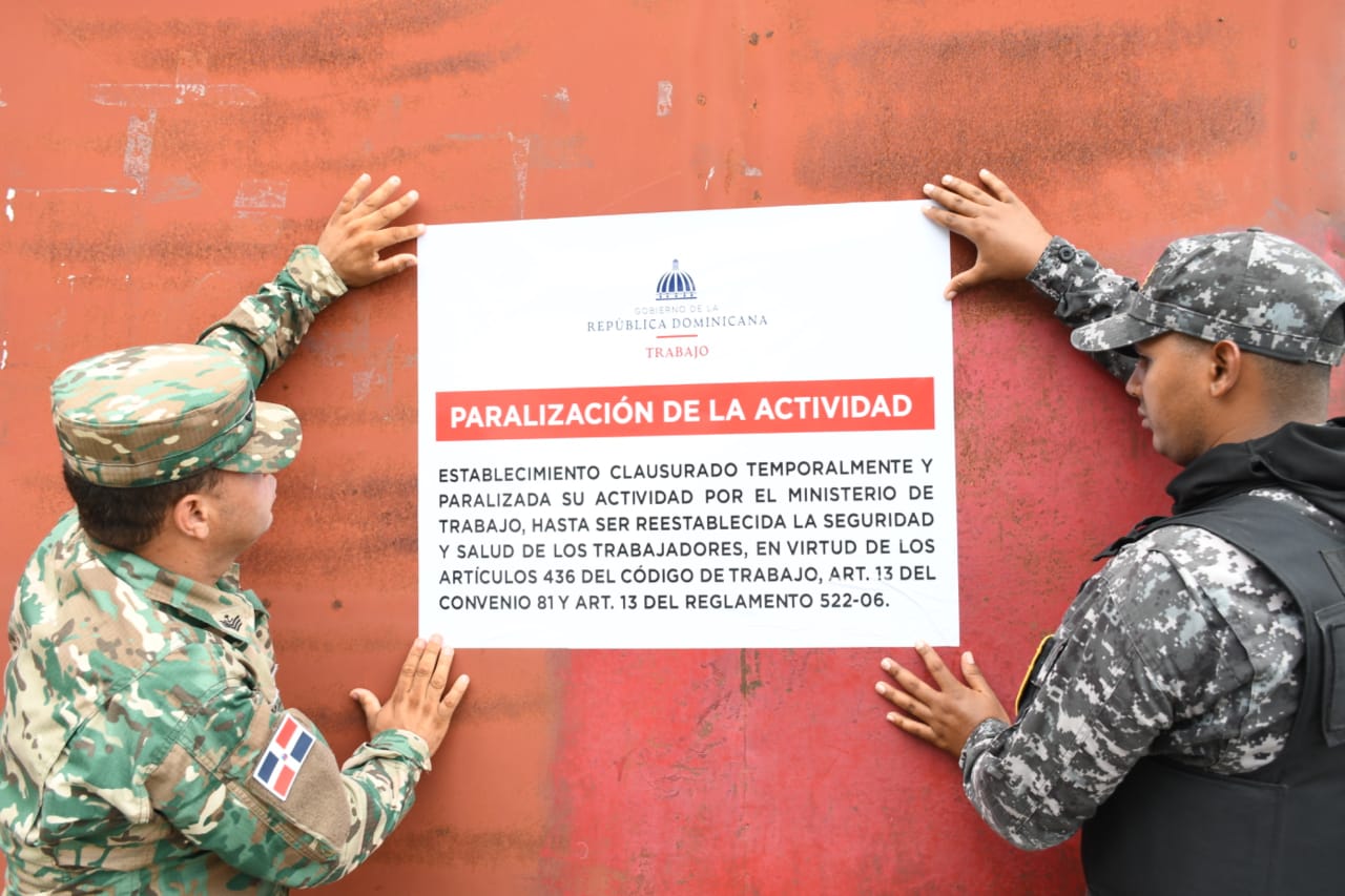 Ministerio de Trabajo paraliza actividades en 11 empresas por seguridad y salud de sus trabajadores
