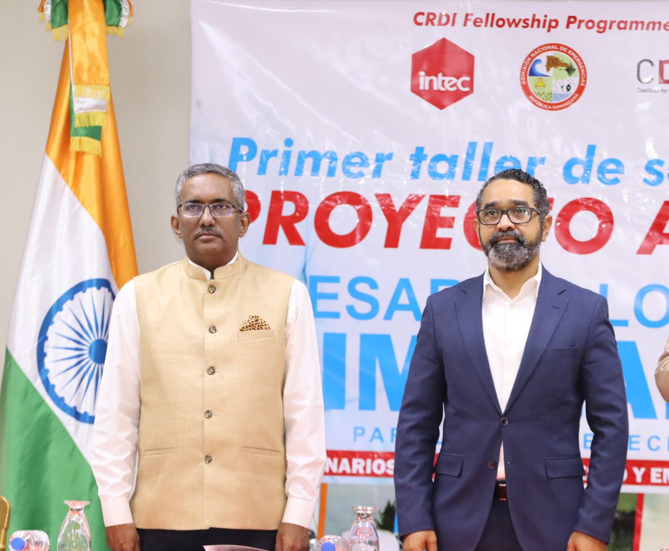 Presidente CNE y embajador de INDIA presentan proyecto de gestión de riesgos con IA Presidente CNE y embajador de INDIA presentan proyecto de gestión de riesgos con IA