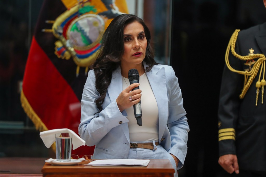 Vicepresidenta de Ecuador busca revertir en la Justicia la suspensión impuesta por el Gobierno Vicepresidenta de Ecuador busca revertir en la Justicia la suspensión impuesta por el Gobierno