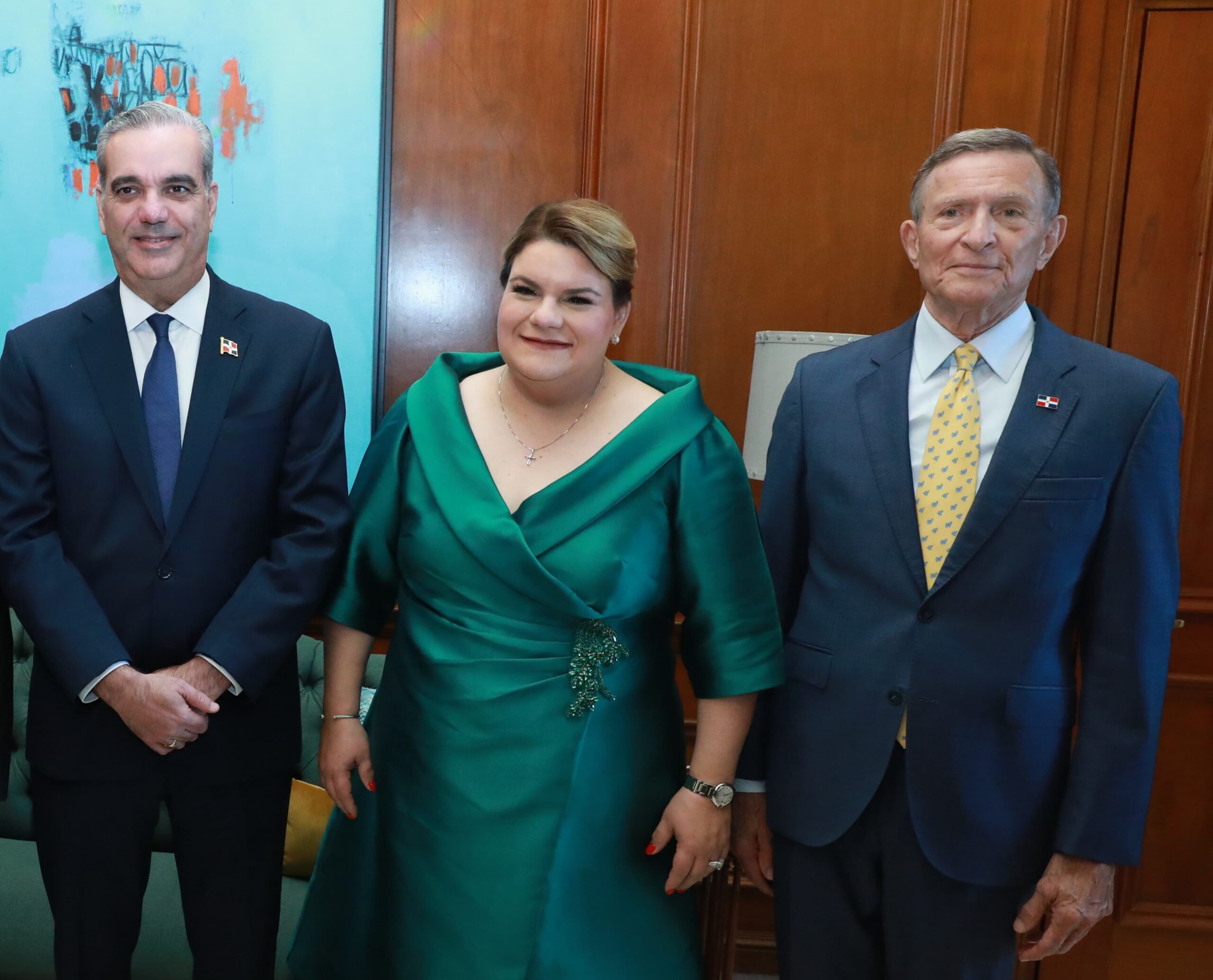 Gobernadora de Puerto Rico destaca presencia de Abinader en toma de posesión