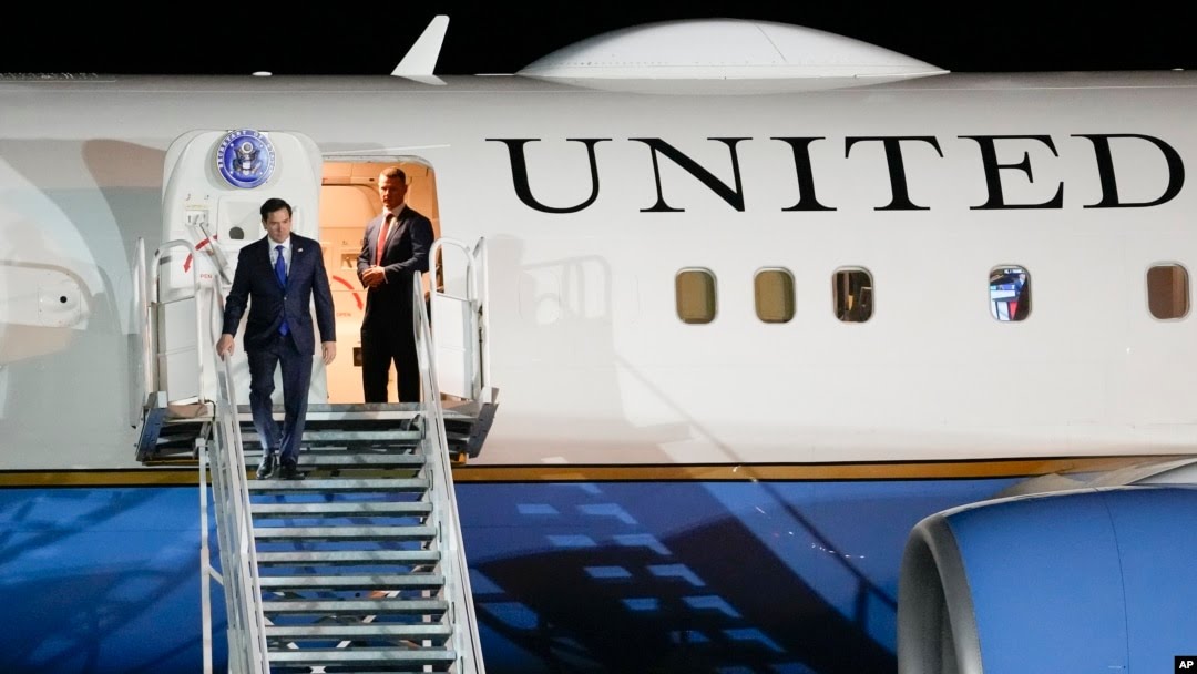 Marco Rubio llega a Panamá en su primer viaje como secretario de Estado de EE.UU.