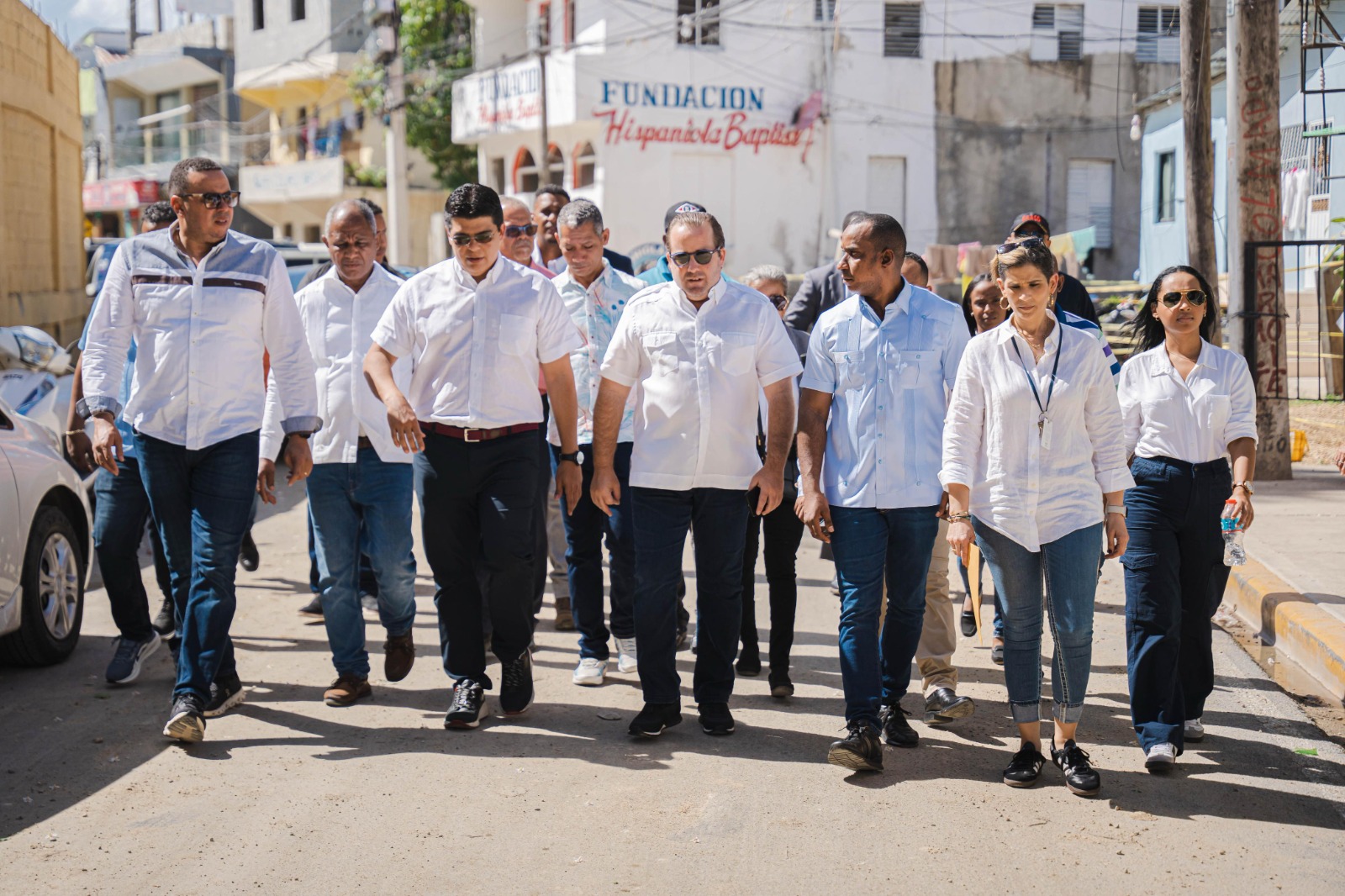 Paliza y Suberví supervisan saneamiento de la cañada La Ochocienta en Los Ríos