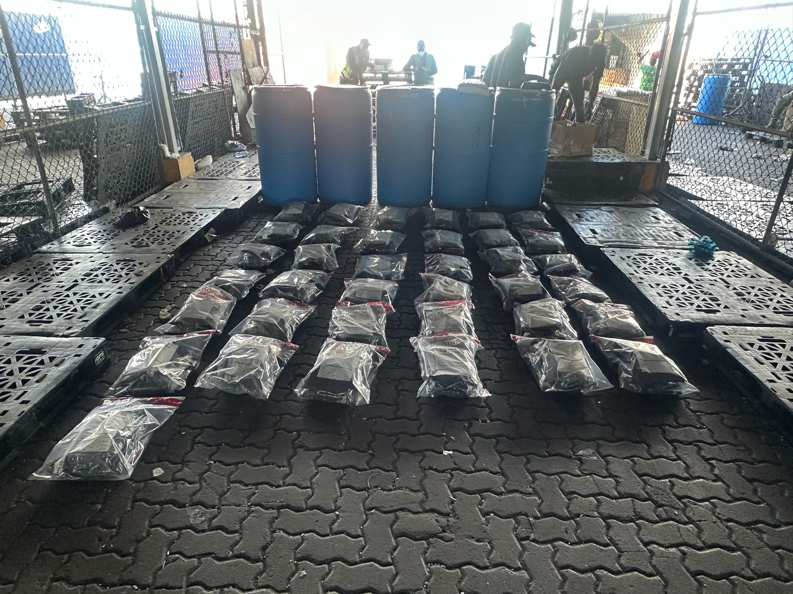 Confiscan 73 paquetes de marihuana en Puerto de Haina; tres apresados