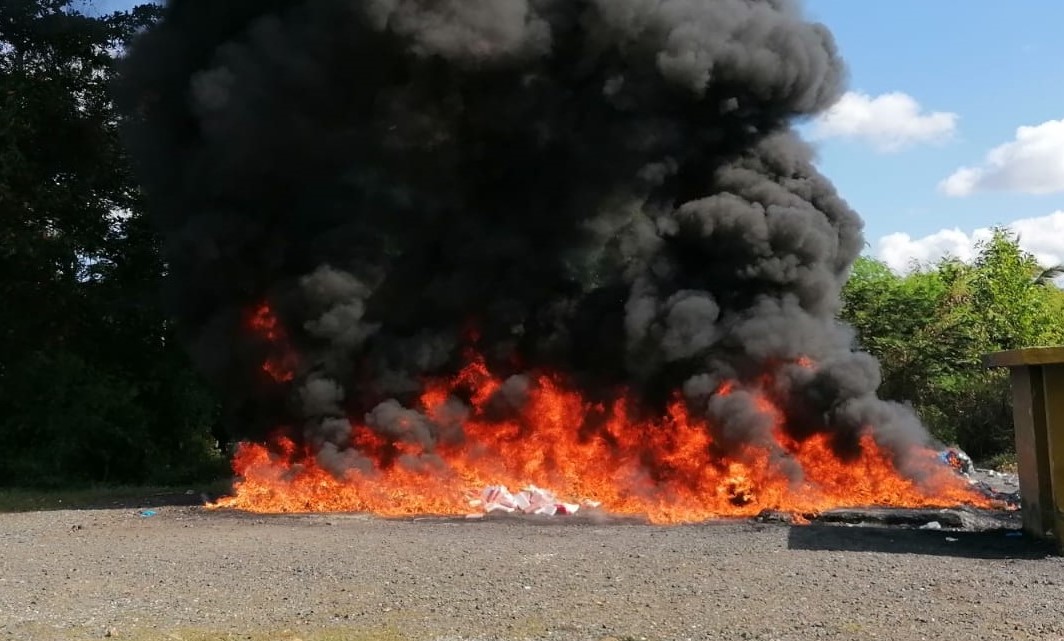 EI Inacif informa quemó más de 1,200 kilogramos de drogas