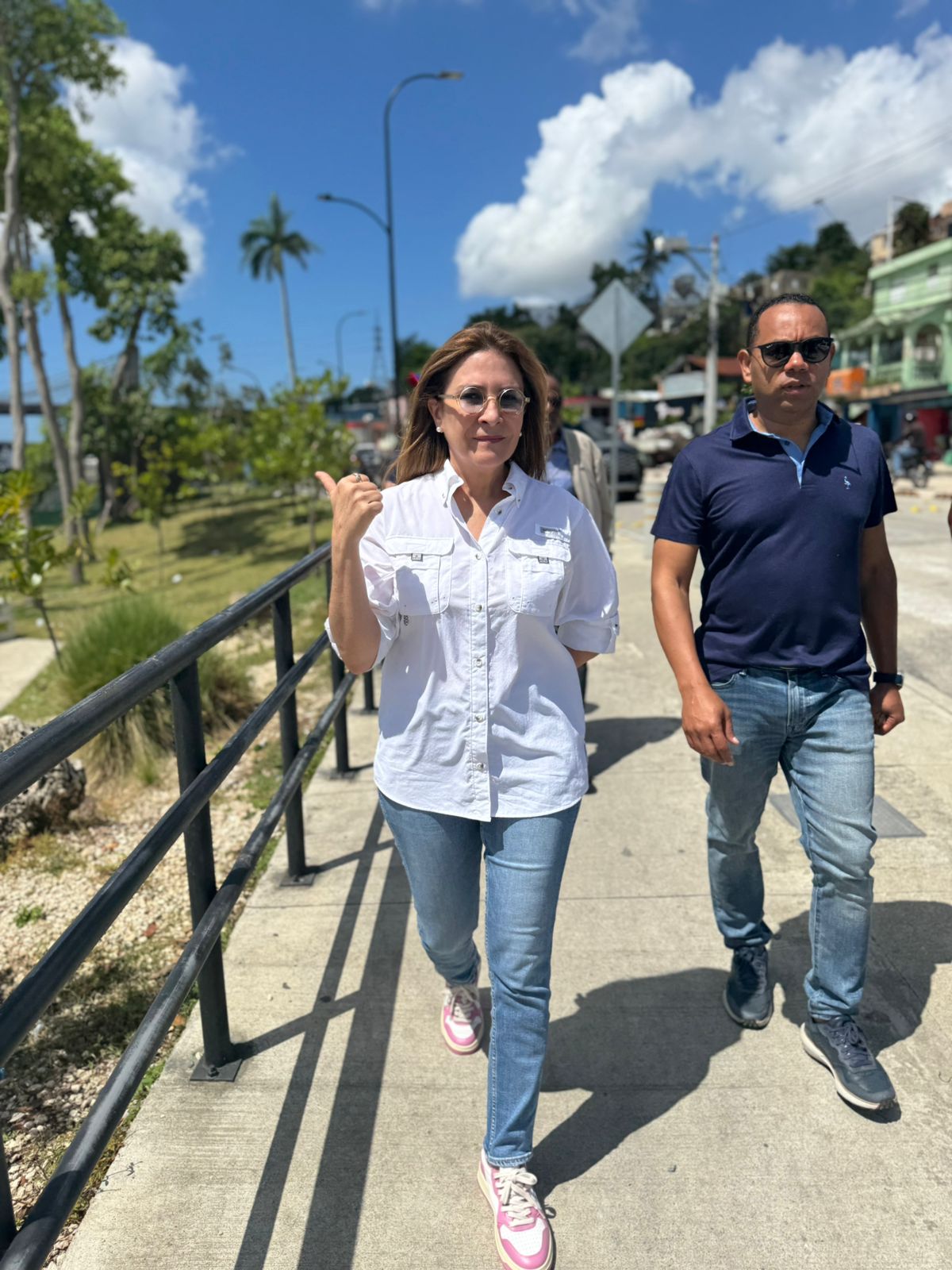 Carolina Mejía supervisa trabajos preventivos para mitigar efectos de la vaguada