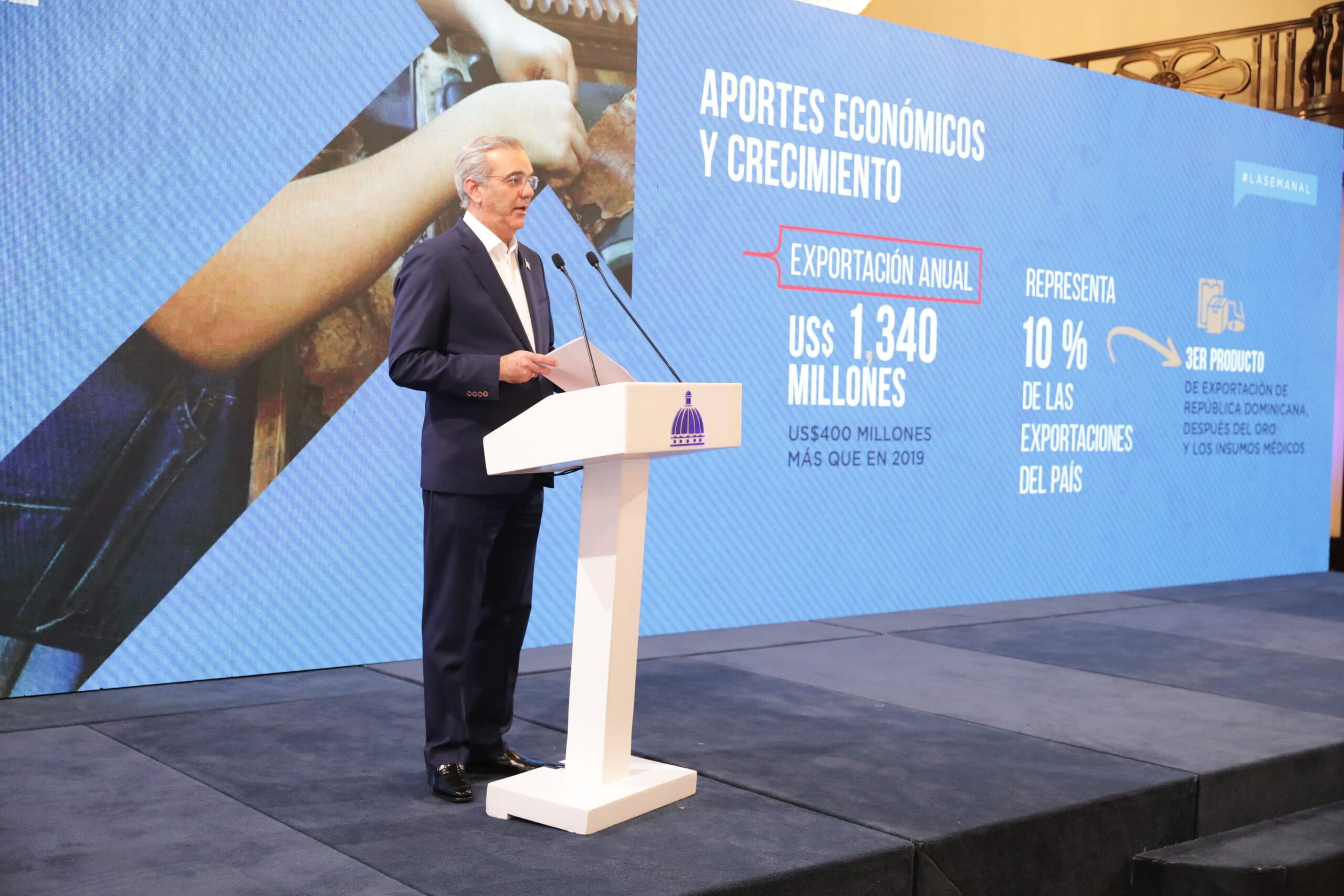 Abinader destaca que el tabaco dominicano supera los US$1,340 millones en exportaciones y genera 122 mil empleos