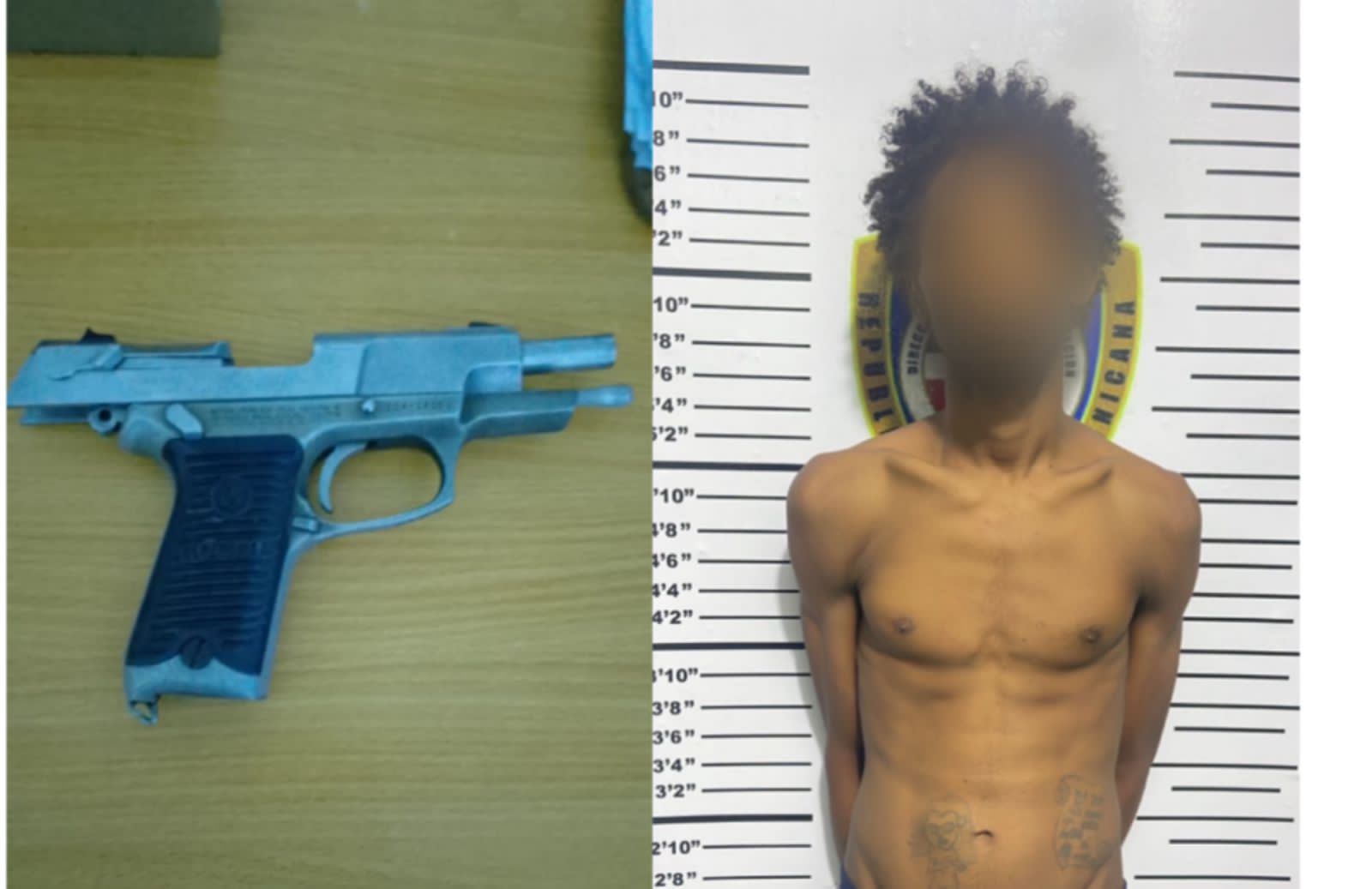 Policía Nacional arresta a “Careta” tras ocuparle pistola robada en accidente de tránsito en Santiago