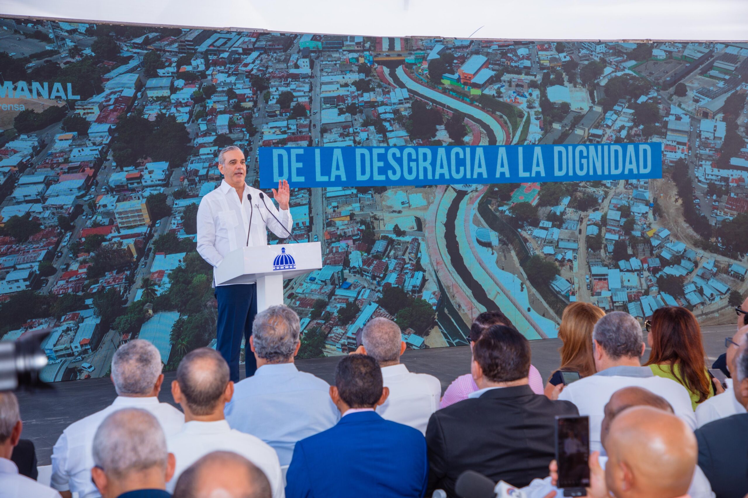 Abinader presenta avances del saneamiento del Arroyo Gurabo: inversión supera RD$3,265 millones