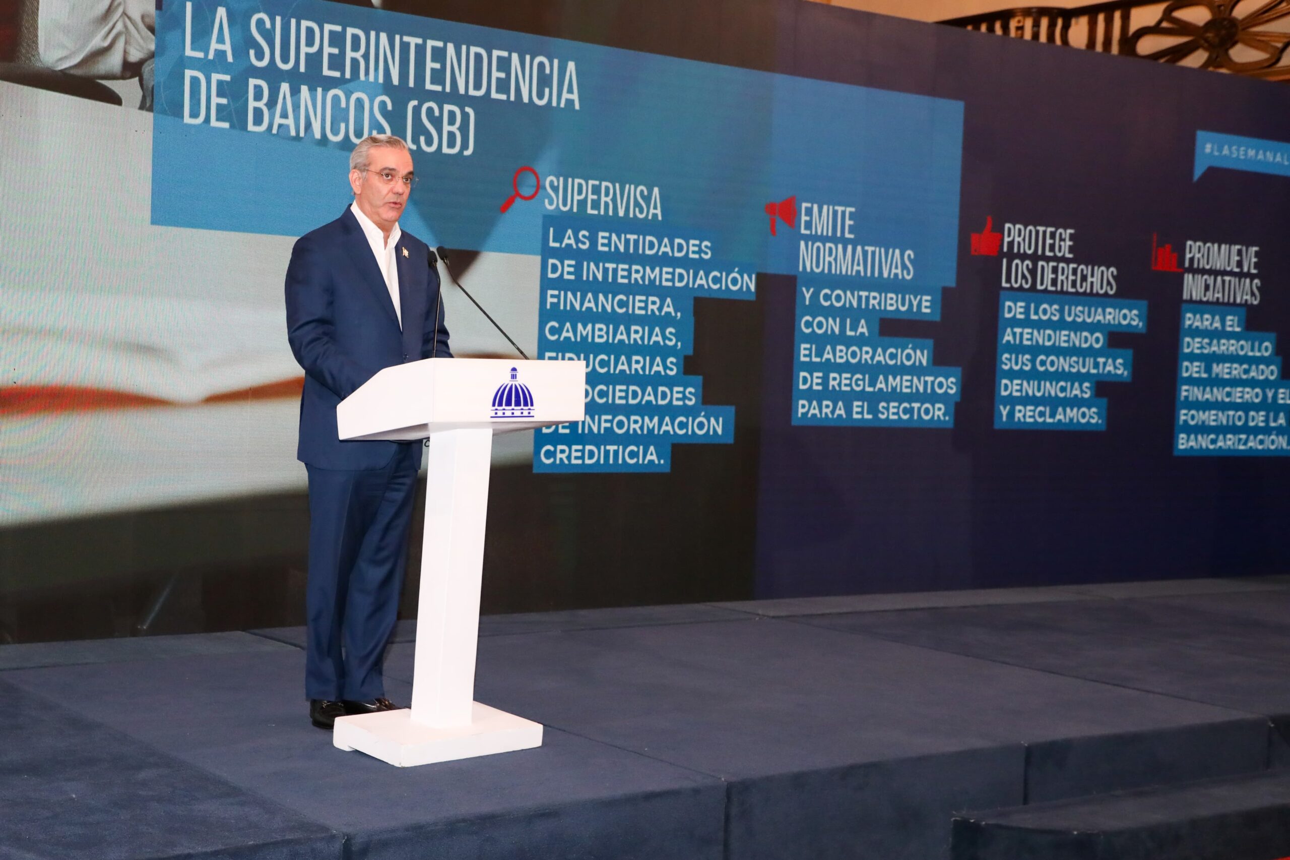 Abinader destaca estabilidad del sistema financiero nacional con activos superiores a los RD$4 billones y crecimiento ininterrumpido de 85.6%
