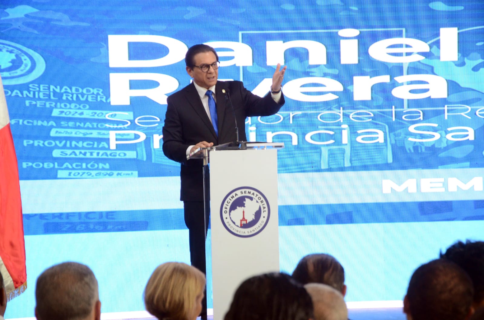 Senador Daniel Rivera destaca avances en infraestructura, educación y servicios durante rendición de cuentas 2024-2025