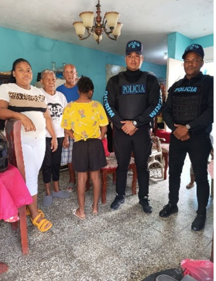 Policía Nacional localiza sana y salva a menor reportada como desaparecida en SPM
