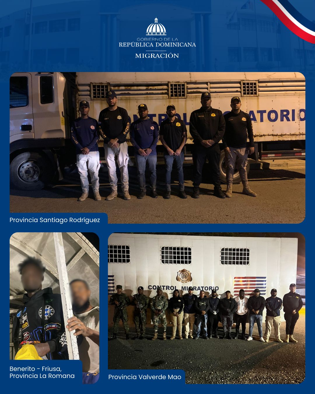 Gran Santo Domingo y San Juan de la Maguana figuran entre provincias con mayores detenciones en operativos de la DGM