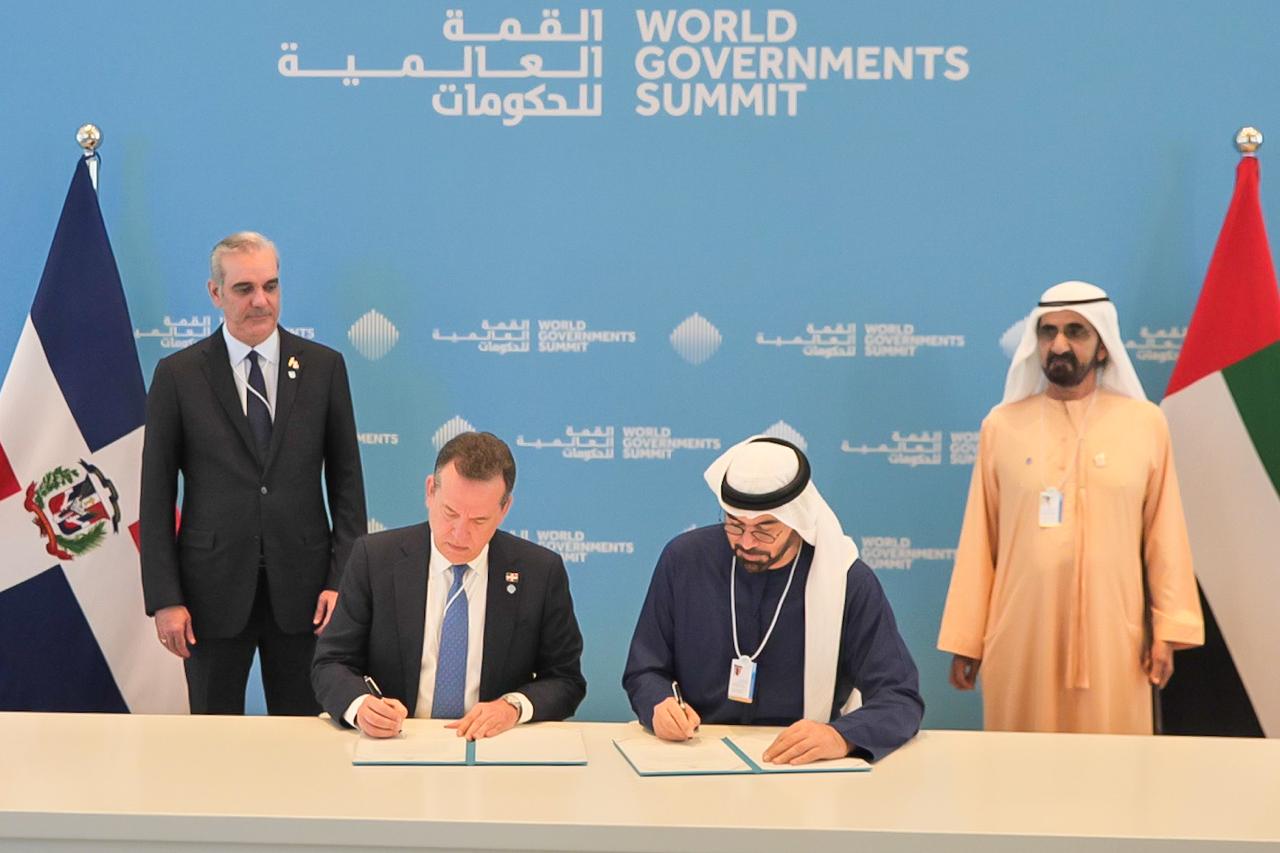 Primer ministro de los Emiratos Árabes Unidos y el presidente Abinader acuerdan celebrar anualmente Diálogo Regional del World Governments Summit en RD