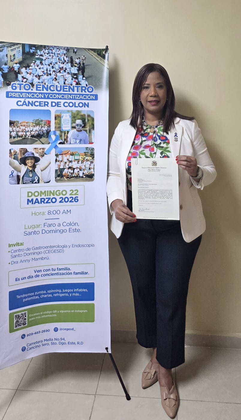 Diputada Anny Mambrú somete resolución para declarar el 31 de marzo Día Nacional de Concienciación sobre el Cáncer de Colon
