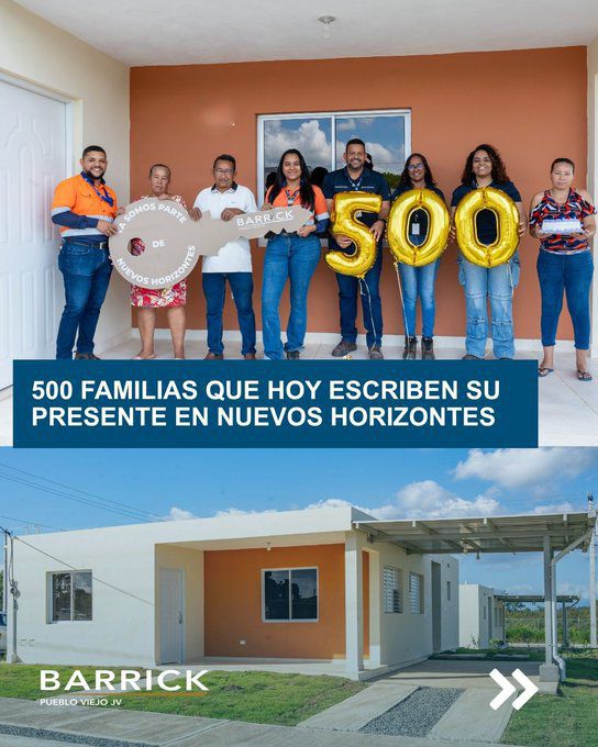 Barrick Pueblo Nuevo a través de su fundación Nuevos Horizontes alcanza a 500 familias y consolidando su integración económica en Sánchez Ramírez Barrick Pueblo Nuevo a través de su fundación Nuevos Horizontes alcanza a 500 familias y consolidando su integración económica en Sánchez Ramírez