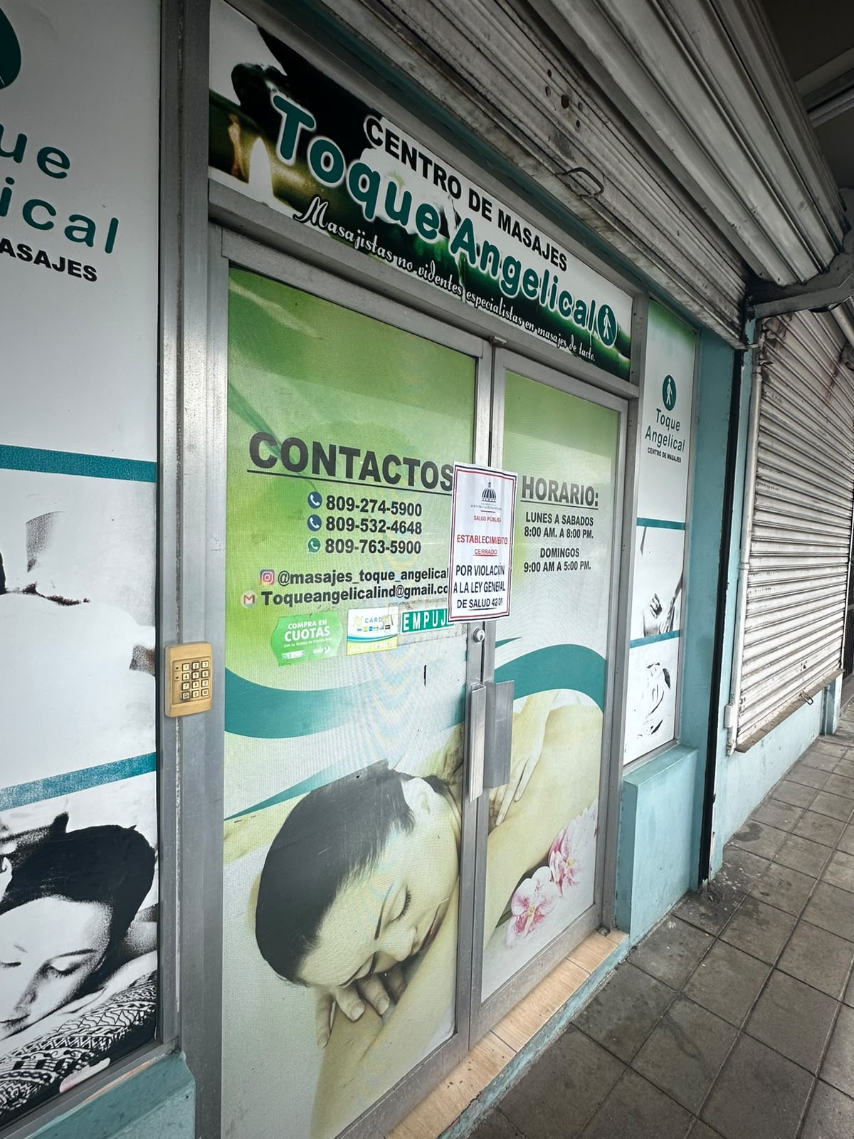 Ministerio de Salud Pública cierra centro de masajes que operaba sin licencia de habilitación